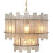 Caprera 10 Light 22.44 inch Antique Brass and Hand Blown Glass Chandelier Ceiling Light