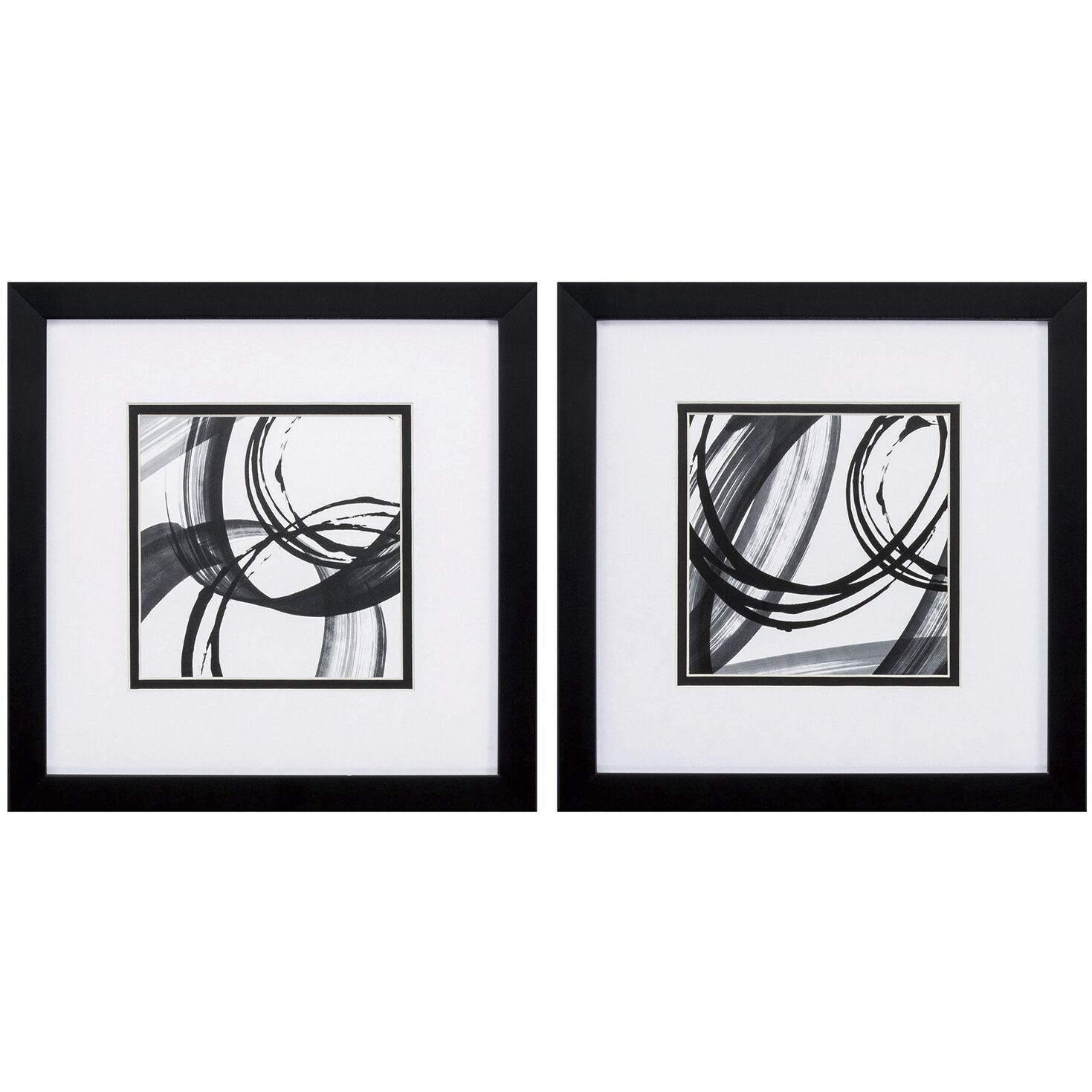 Abstract Black and White Framed Art, Propac