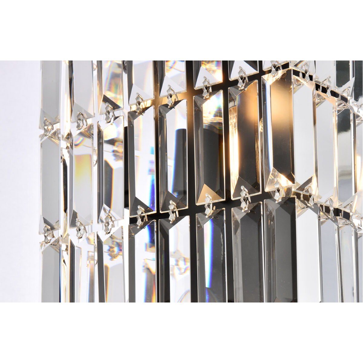 Maxime 4 Light 5 inch Black and Clear Wall Sconce Wall Light