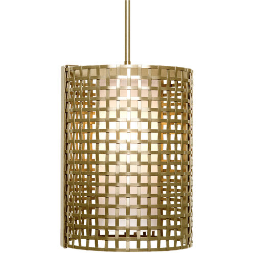 Tweed LED 12 inch Gilded Brass Pendant Ceiling Light in Frosted, 2700K LED, Oversized