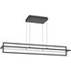 Mondrian LED 47.25 inch Black Linear Pendant Ceiling Light