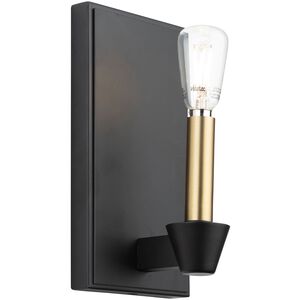 Notting Hill 1 Light 4.75 inch Black and Brushed Brass Wall Sconce Wall Light