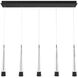 Quill LED 2.63 inch Black Multi-Light Pendant Ceiling Light, dweLED