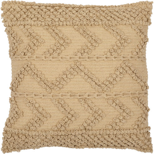 Merdo 20 inch Tan Pillow Kit in 20 x 20, Square