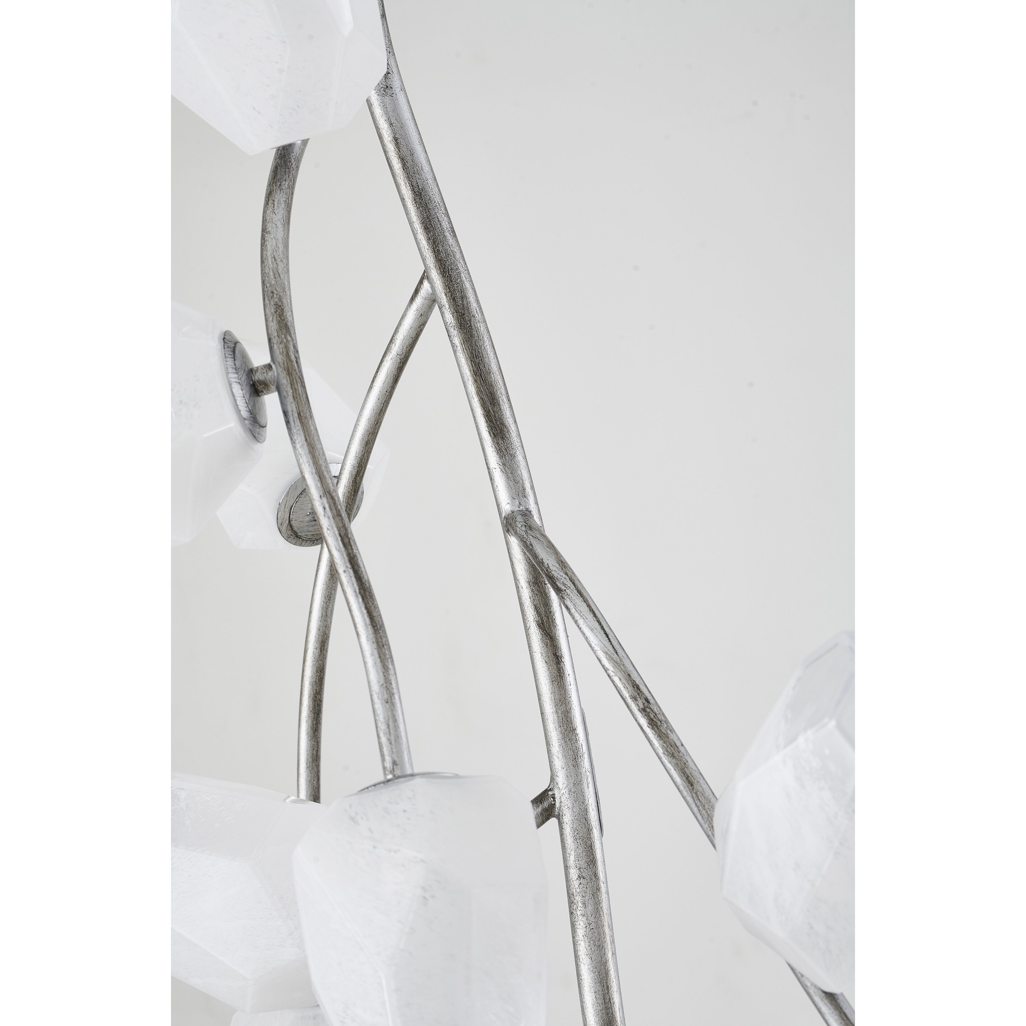 YS Series 22 Light 27.56 inch Antique Silver Chandelier Ceiling Light