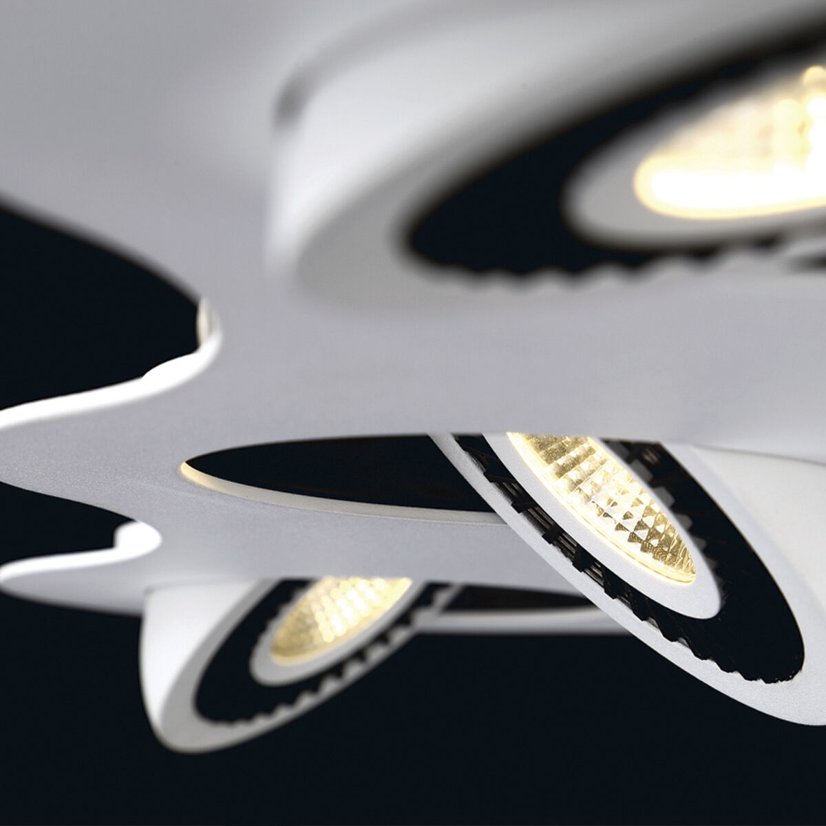 Vision 3 Light 120V White/Black Track Ceiling Light