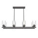 Hartland 8 Light 40 inch Noble Bronze Linear Chandelier Ceiling Light