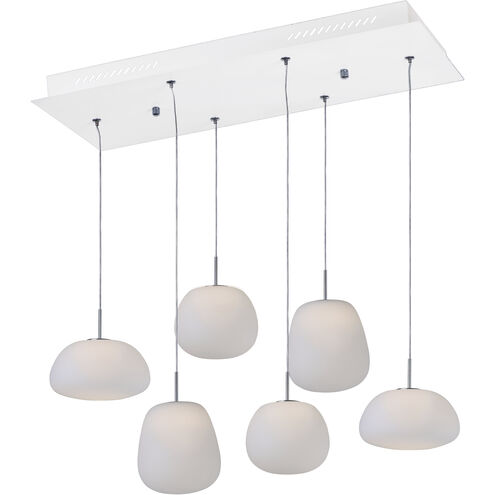 Puffs LED 11.8 inch White Multi-Light Pendant Ceiling Light