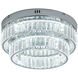 Canada LED 15.75 inch Chrome LED Flush Mount Ceiling Light