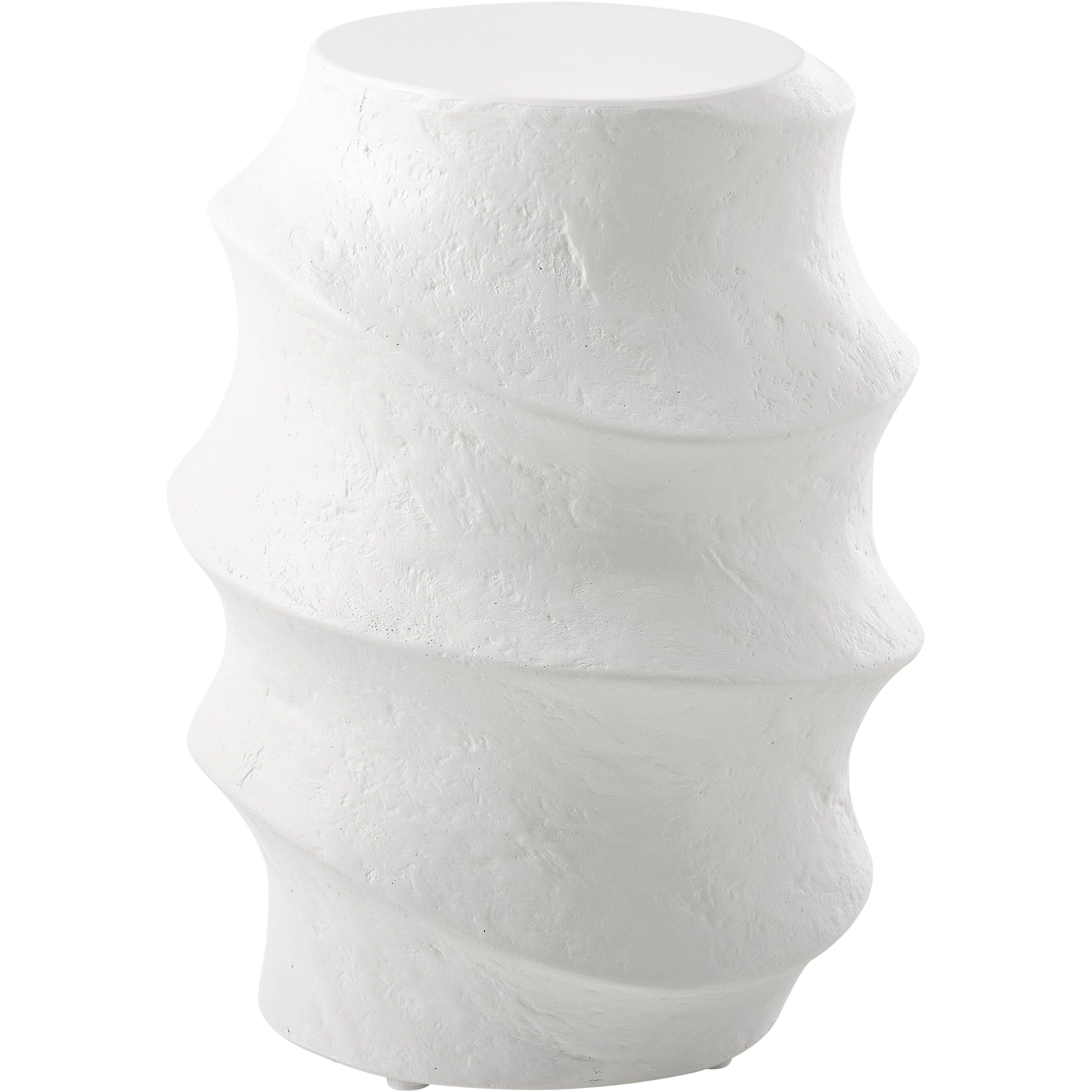 Winded 20 X 14.5 inch White Concrete Outdoor Accent Table