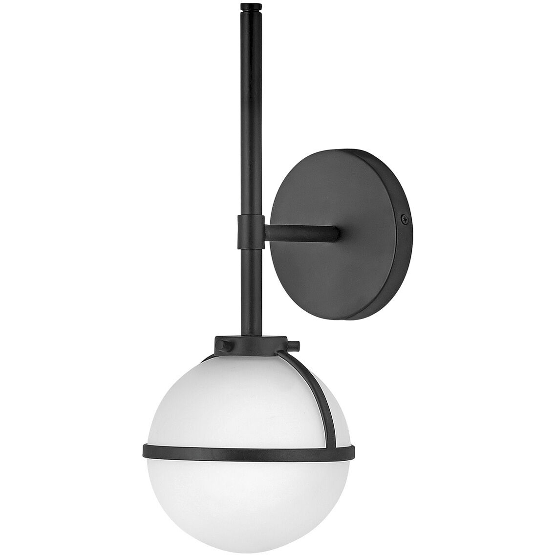 Hollis LED 8 inch Black Vanity Light Wall Light