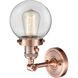 Franklin Restoration Beacon LED 6 inch Antique Copper Sconce Wall Light, Franklin Restoration