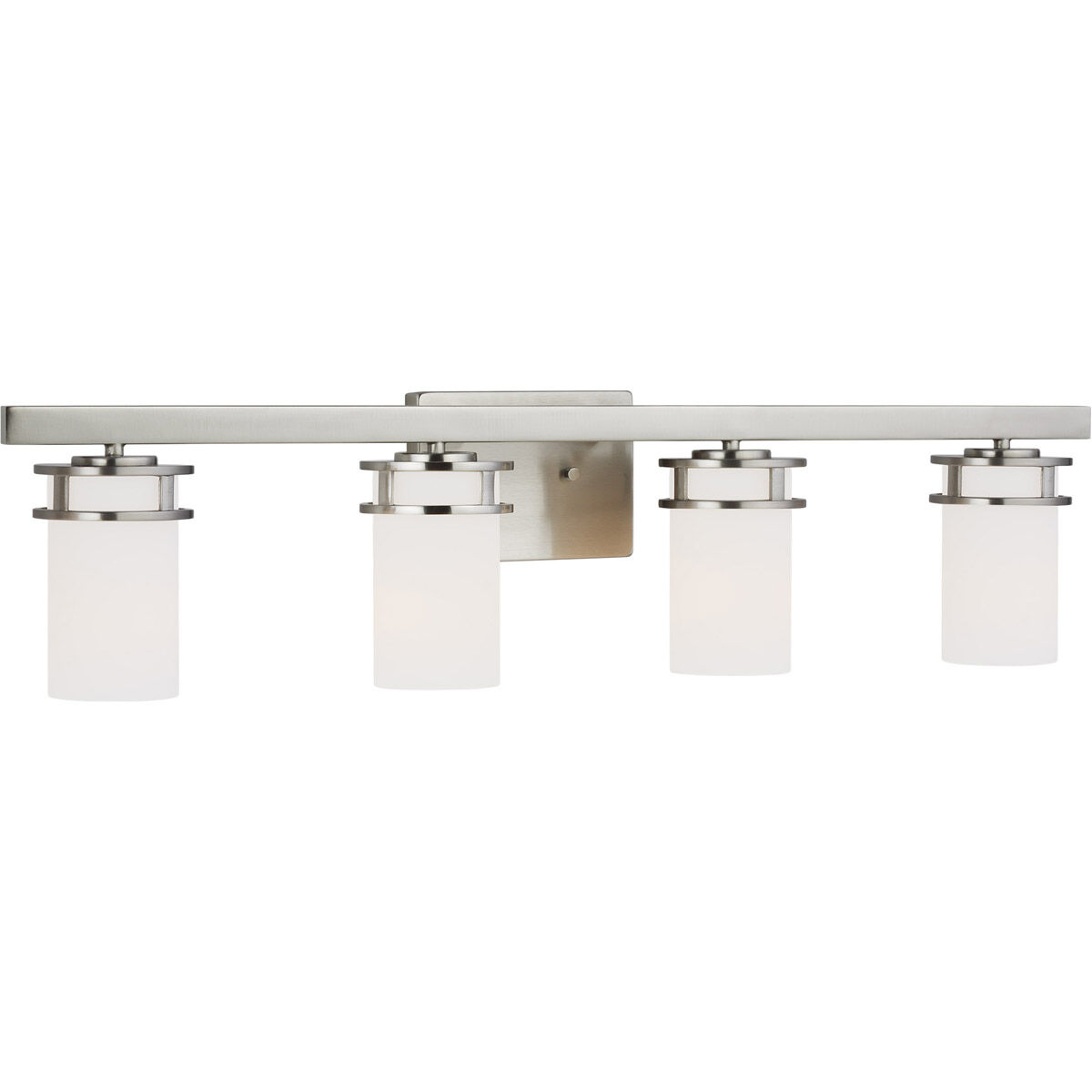 Robie 4 Light 34 inch Brushed Nickel Wall Bath Fixture Wall Light