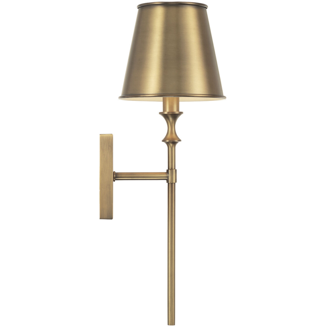 Whitney 1 Light 6.5 inch Aged Brass Sconce Wall Light