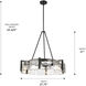 Aenon 27.75 inch 60.00 watt Matte Black Chandelier Ceiling Light