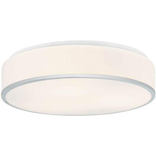Echo LED 14.25 inch Chrome Flush Mount Ceiling Light