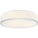 Echo LED 14.25 inch Chrome Flush Mount Ceiling Light