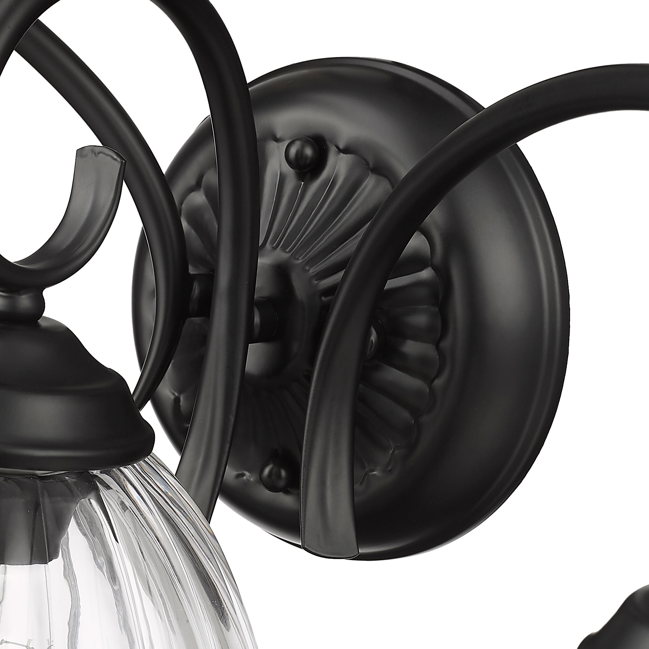 Audra Vanity Wall Light in Matte Black