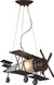 Canada 1 Light 20 inch Antique Silver Pendant Ceiling Light