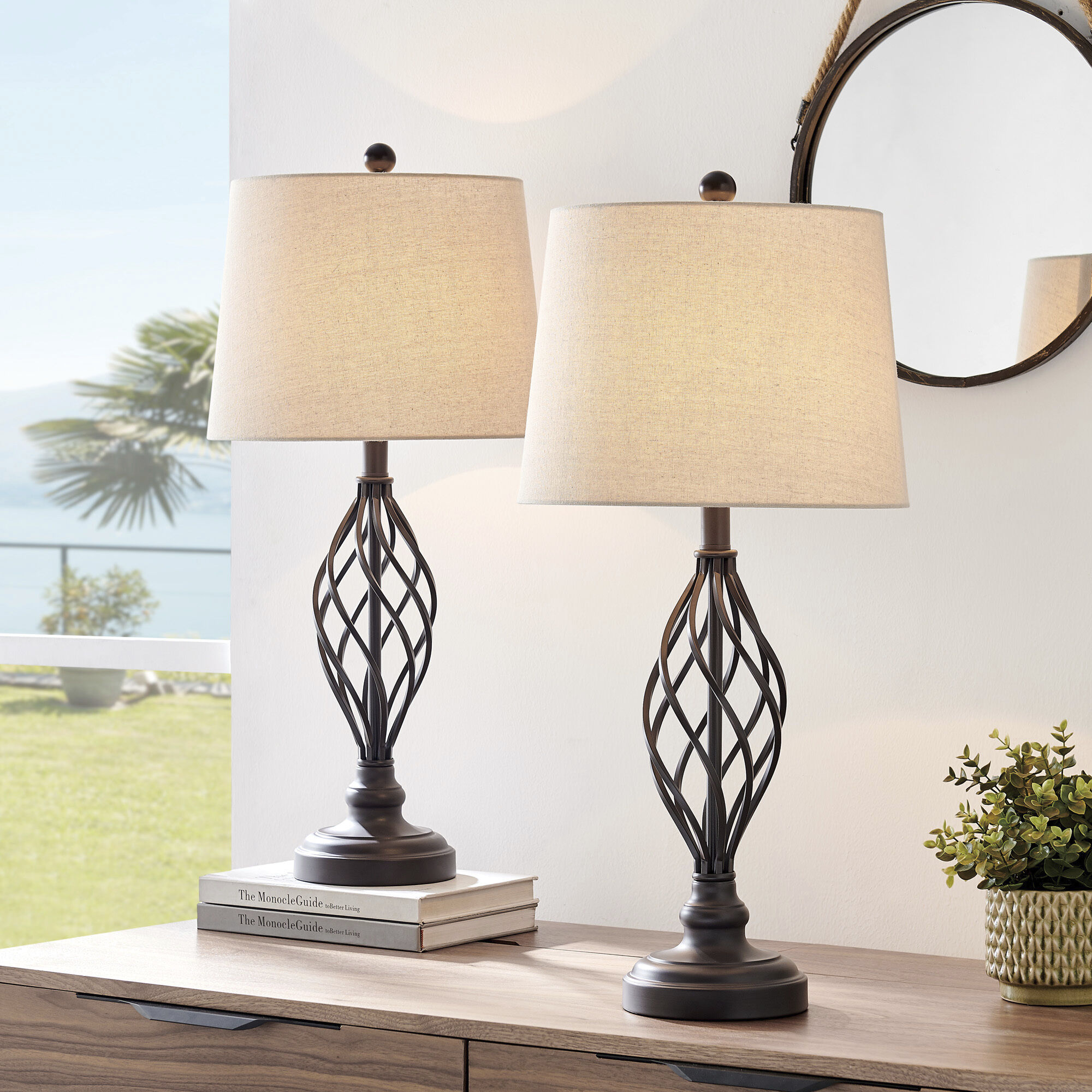 Dark bronze table lamp 2025