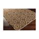 Laural 72 X 48 inch Neutral and Brown Area Rug, Jute