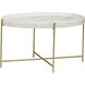 Che 32 X 22 inch Antique Brass Cocktail Table