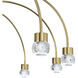 Yep Vario 8 Light 25.25 inch Titanium Gold Chandelier Ceiling Light