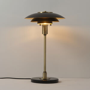 Rancho Mirage 28 inch 23.00 watt Matte Black and Weathered Brass Table Lamp Portable Light