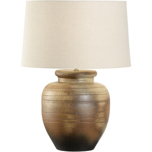 Rika 20 inch 100.00 watt Brown Table Lamp Portable Light
