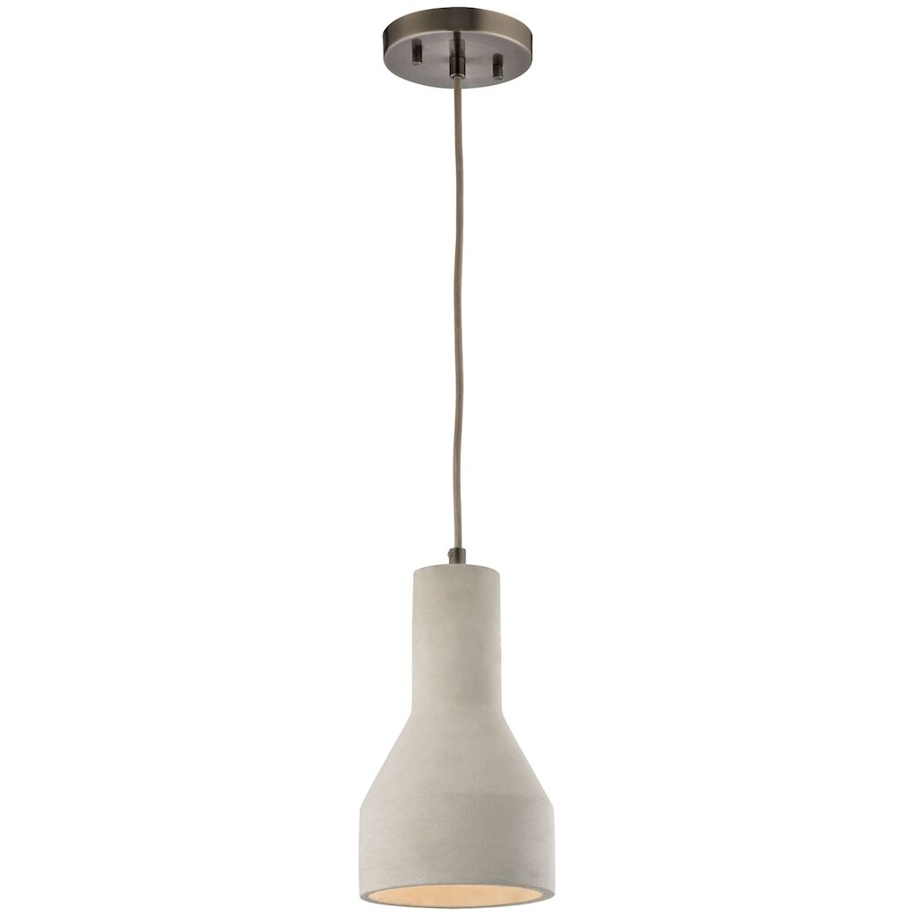 Urban Form 1 Light 6 inch Black Nickel Mini Pendant Ceiling Light