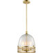 Theia 3 Light 11 inch Matte Gold Pendant Ceiling Light