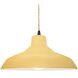 Radiance LED 15.5 inch Muted Yellow and Matte Black Pendant Ceiling Light