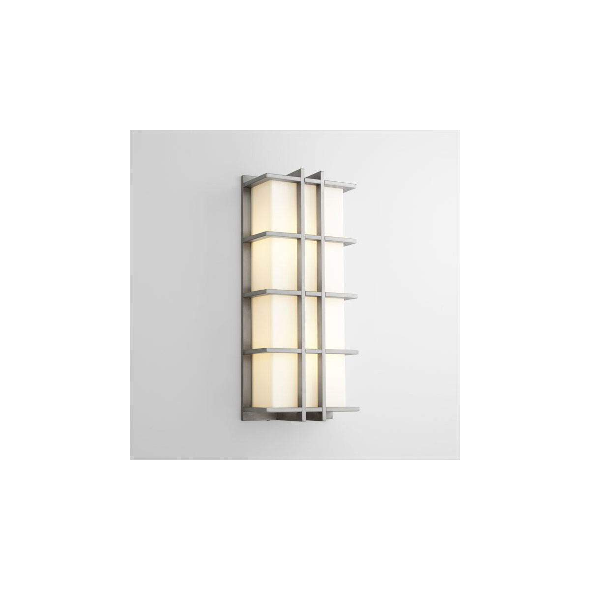 Telshor 2 Light 22 inch Satin Nickel Outdoor Wall Light