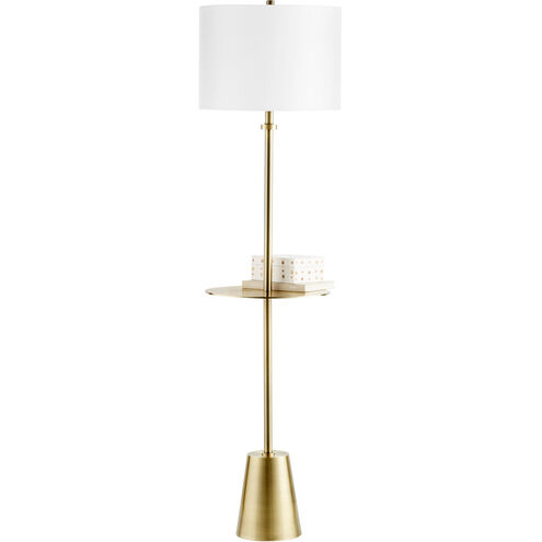 Peplum 64 inch 100.00 watt Brass Table Lamp Portable Light