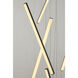 Canada LED 24 inch Satin Black Chandelier Ceiling Light