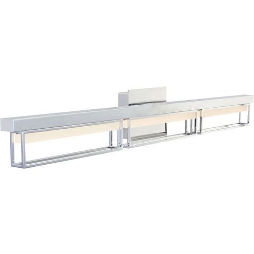 Pane LED 39 inch Black Bath Vanity Light Wall Light
