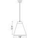 Eaton 1 Light 18 inch Matte Black Pendant Ceiling Light