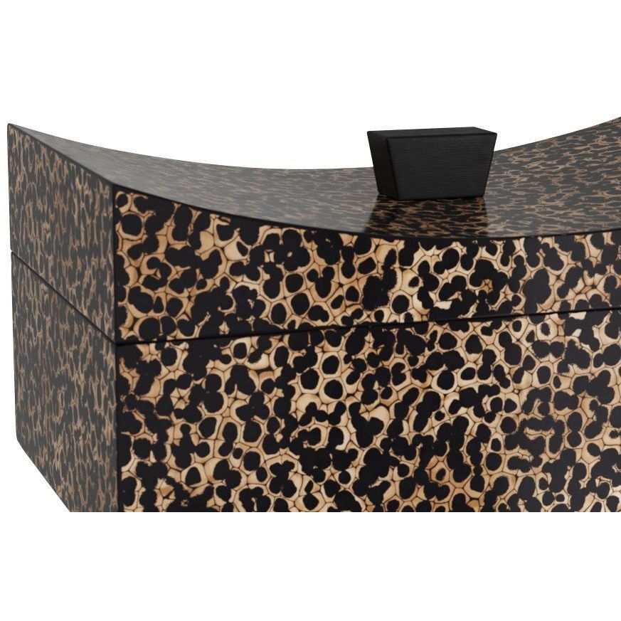 Yarin 12 inch Black & Ivory Box