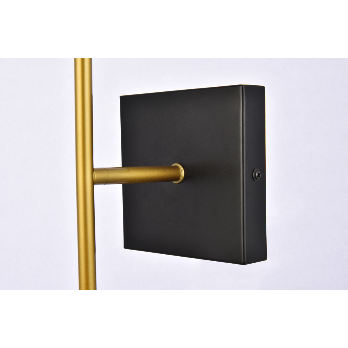 Neri 1 Light 7 inch Black and Brass Bath Sconce Wall Light