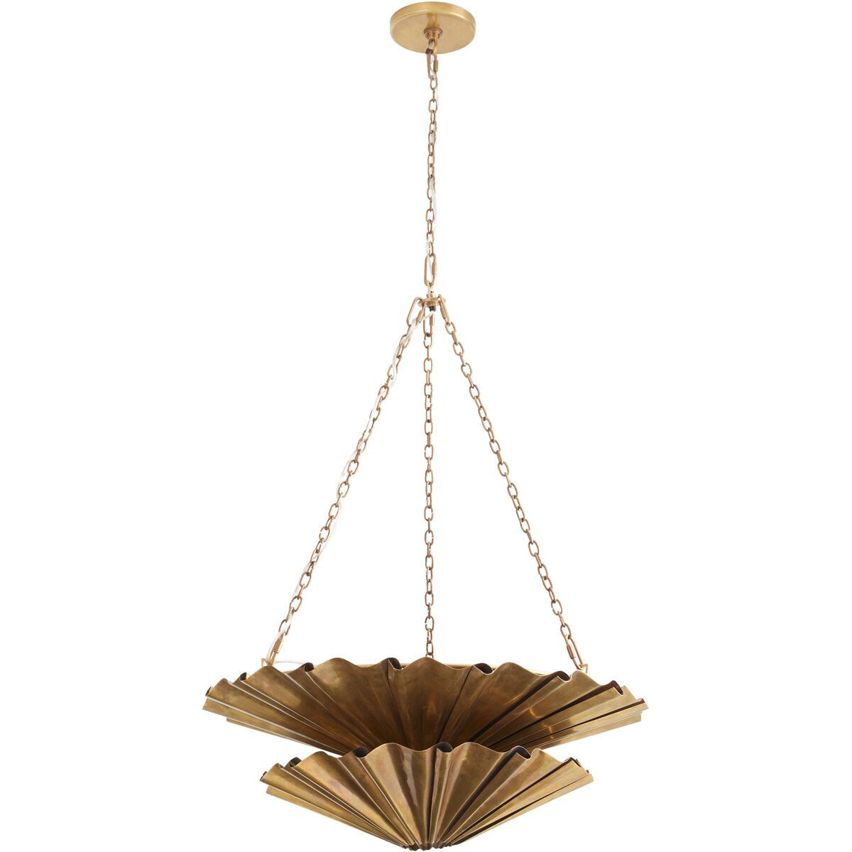 Katya 9 Light 28 inch Vintage Brass Chandelier Ceiling Light