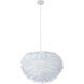 Canada 1 Light 24 inch White Chandelier Ceiling Light