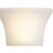 Fluted Glass 2 Light 11.75 inch Antique Bronze Bath Vanity Wall Light