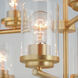 Corona 9 Light 28 inch Satin Brass Multi-Tier Chandelier Ceiling Light in Clear