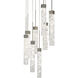 Minx 9 Light 17 inch Antique Nickel Multi-Light Pendant Ceiling Light