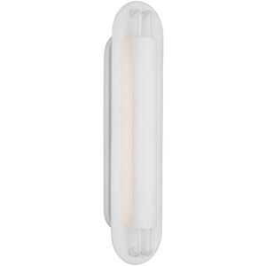 Kelly Wearstler Teline LED 6 inch Matte White Oval Sconce Wall Light