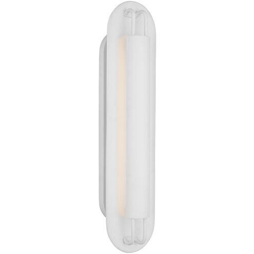 Kelly Wearstler Teline LED 6 inch Matte White Oval Sconce Wall Light