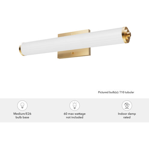 Holly Grove 2 Light 24 inch Alturas Gold Vanity Light Wall Light, Medium