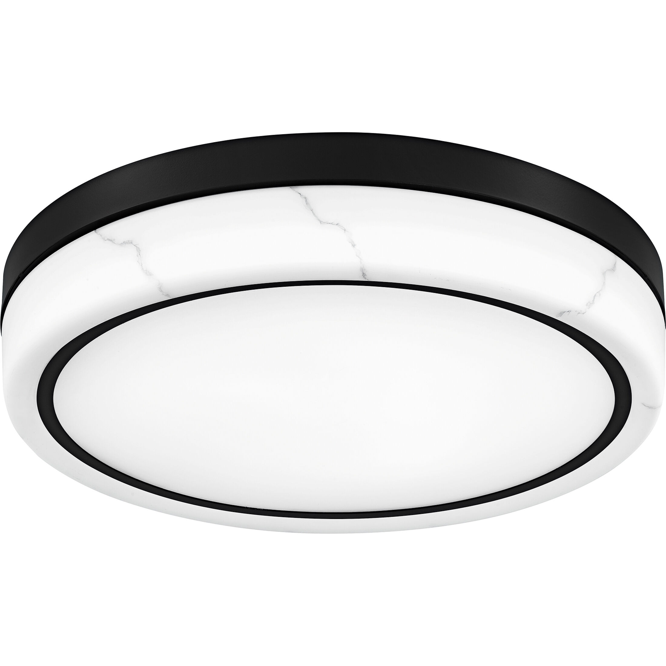 Gasper LED 16 inch Matte Black Flush Mount Ceiling Light, Medium