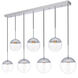 Eclipse 7 Light 54 inch Chrome Pendant Ceiling Light