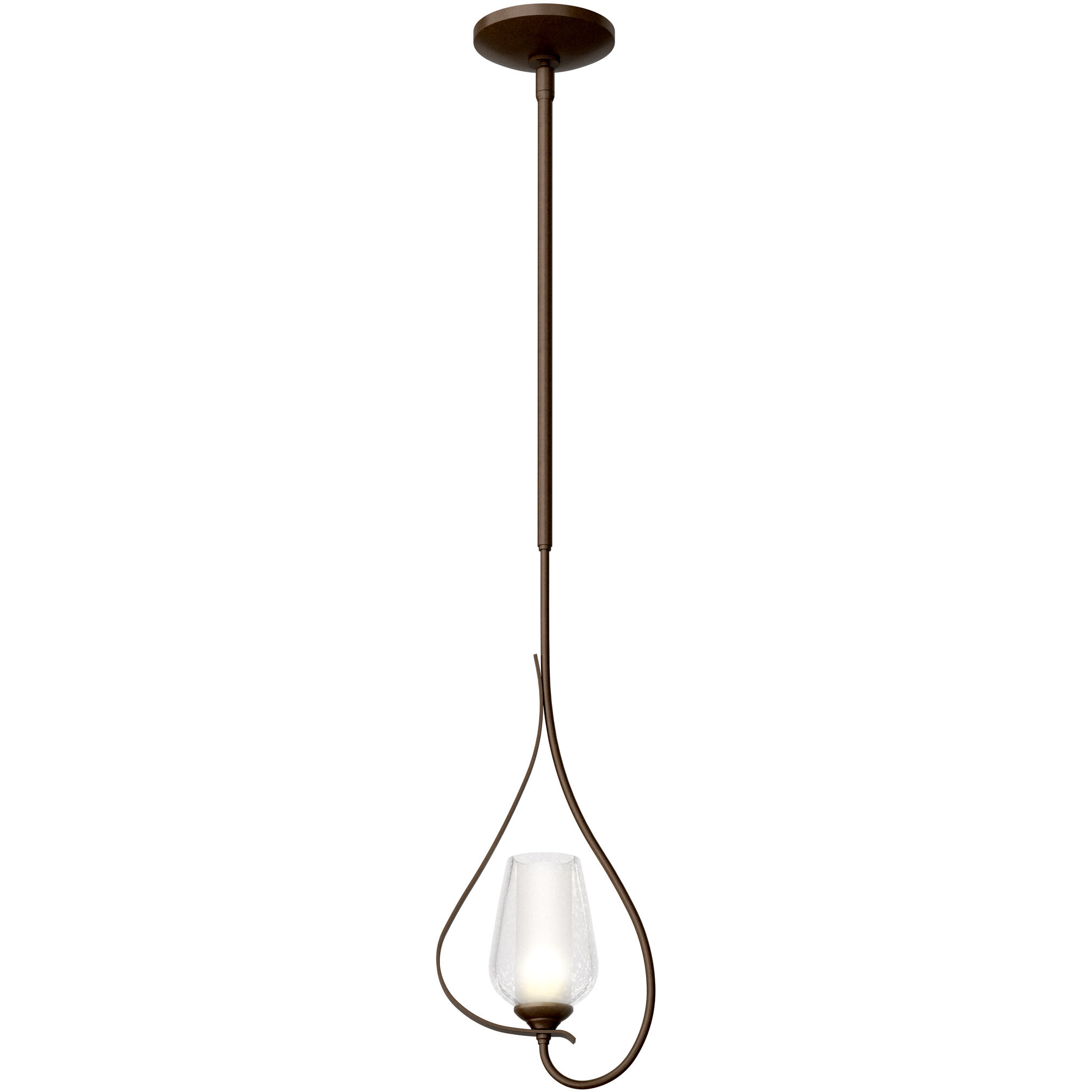 Flora 1 Light 7.6 inch Bronze Mini Pendant Ceiling Light, Up Light - Open Box